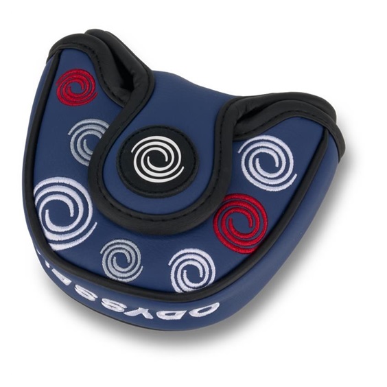 Odyssey Swirl Mallet putter kryt hlavy, modrý