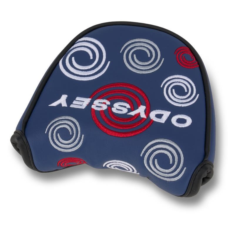 Odyssey Swirl Mallet putter kryt hlavy, modrý