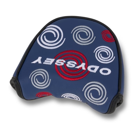 Odyssey Swirl Mallet putter kryt hlavy, modrý