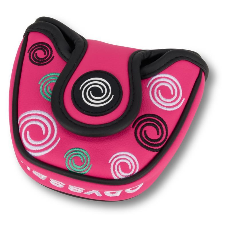 Odyssey Swirl Mallet putter kryt hlavy, růžový