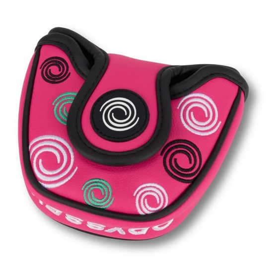 Odyssey Swirl Mallet putter kryt hlavy, růžový