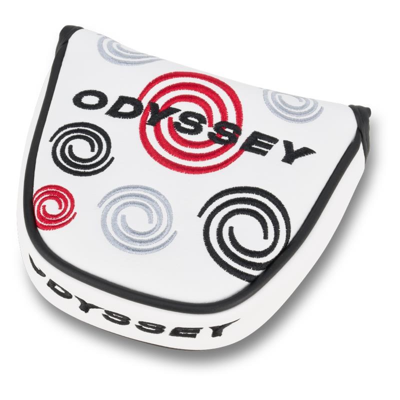 Odyssey Swirl Mallet putter kryt hlavy, bílý