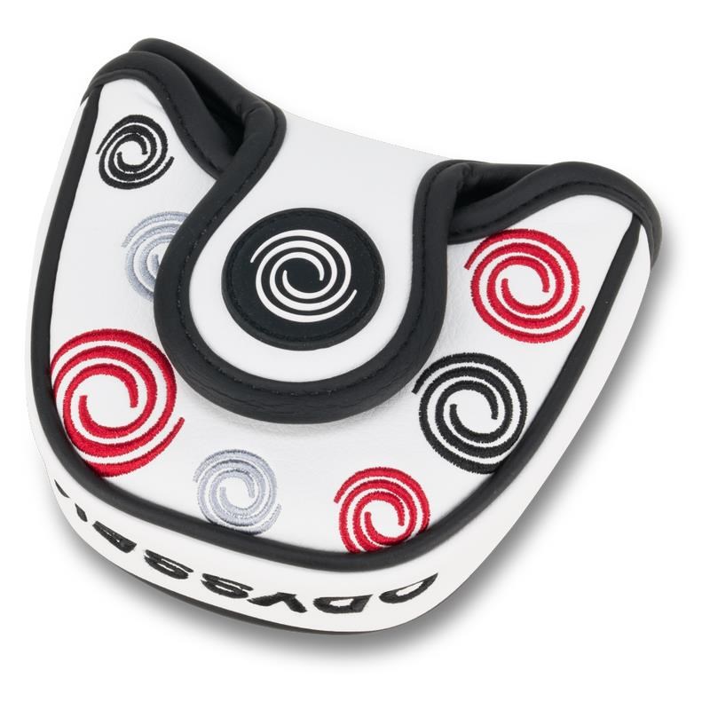 Odyssey Swirl Mallet putter kryt hlavy, bílý