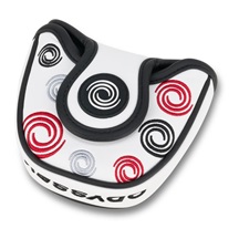 Odyssey Swirl Mallet putter kryt hlavy, bílý