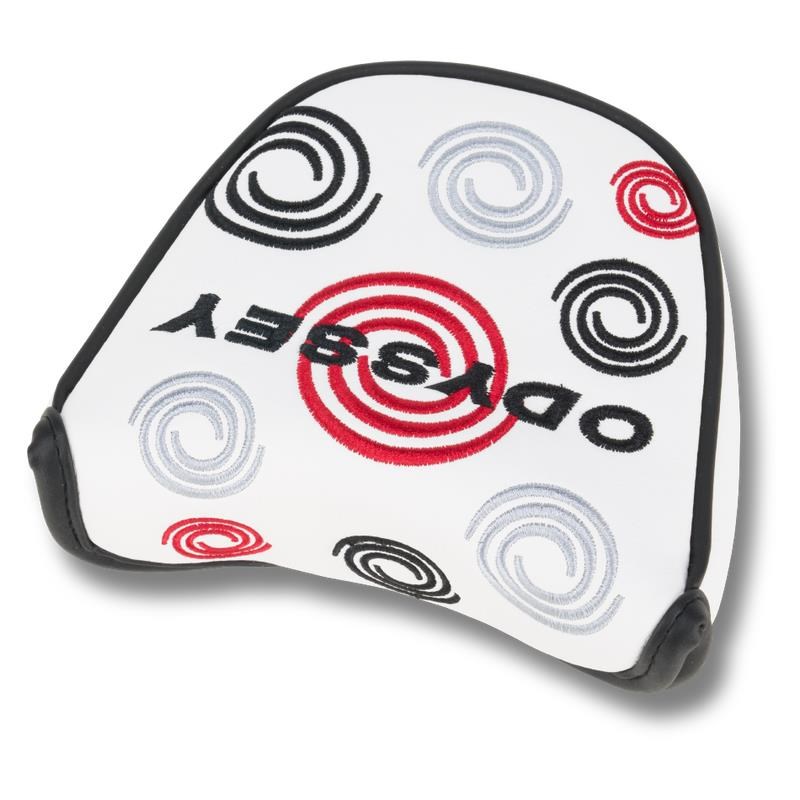 Odyssey Swirl Mallet putter kryt hlavy, bílý