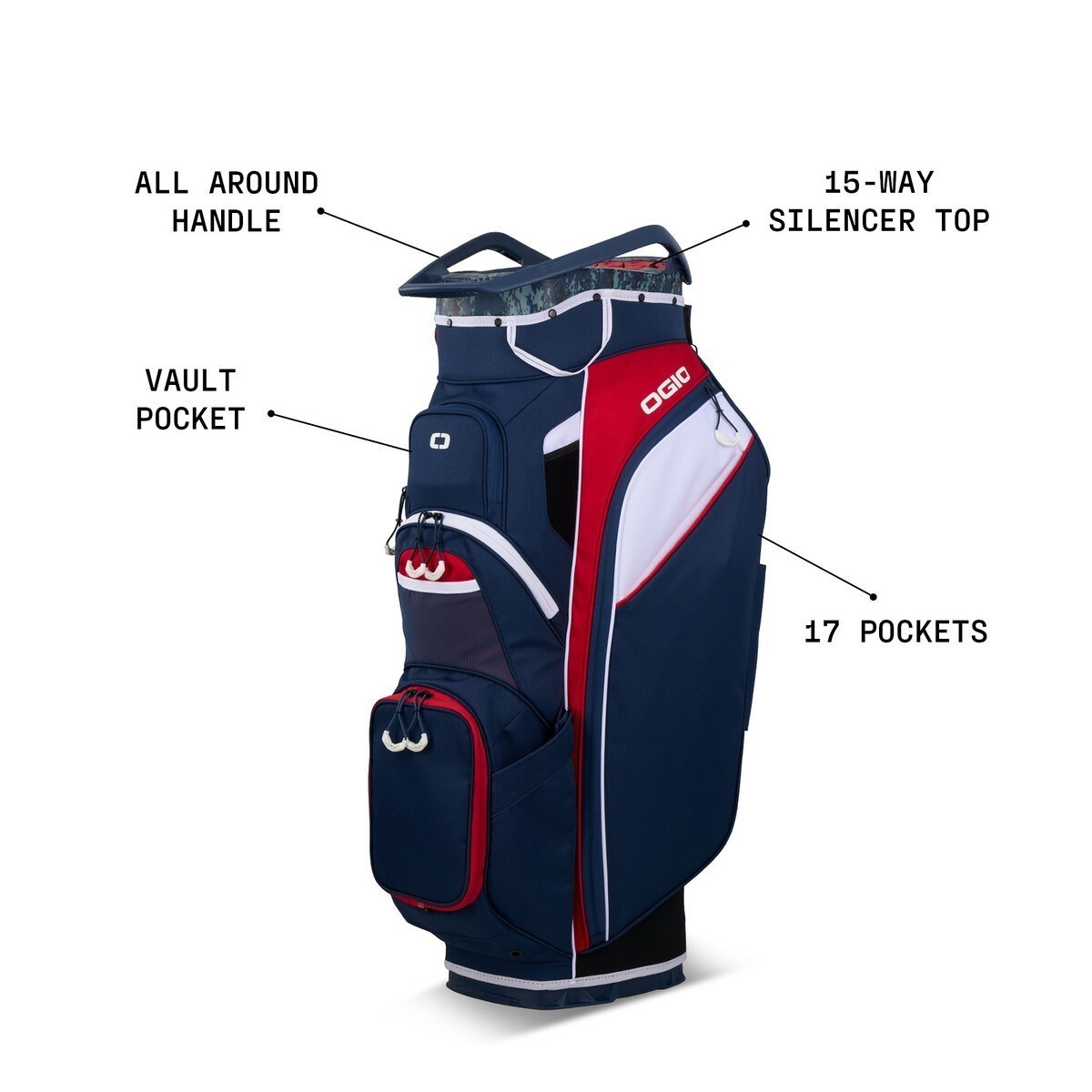Ogio All Elements Silencer cart bag, volcanic