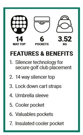 Ogio All Elements Silencer cart bag, poker
