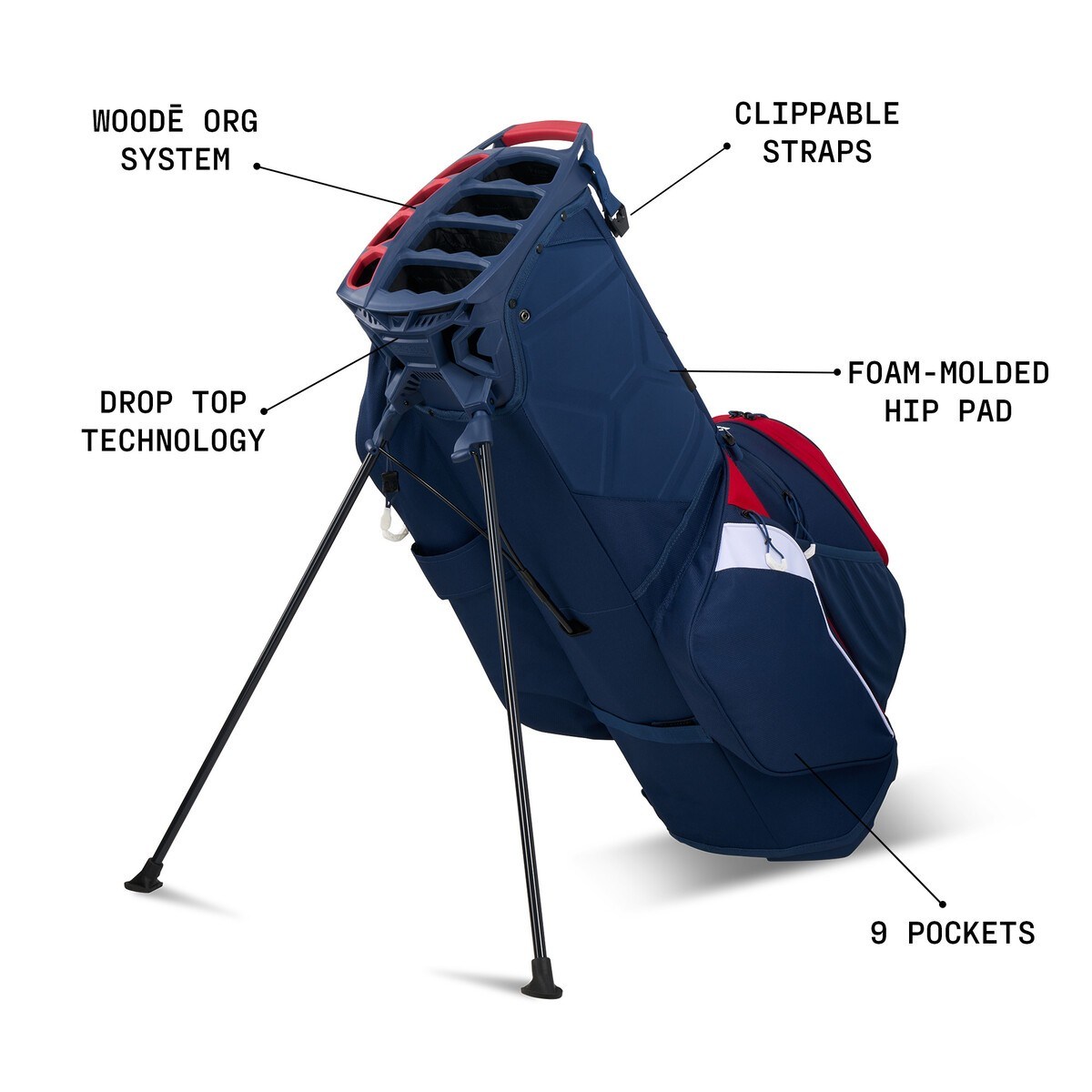 Ogio All Elements Hybrid stand bag, poker