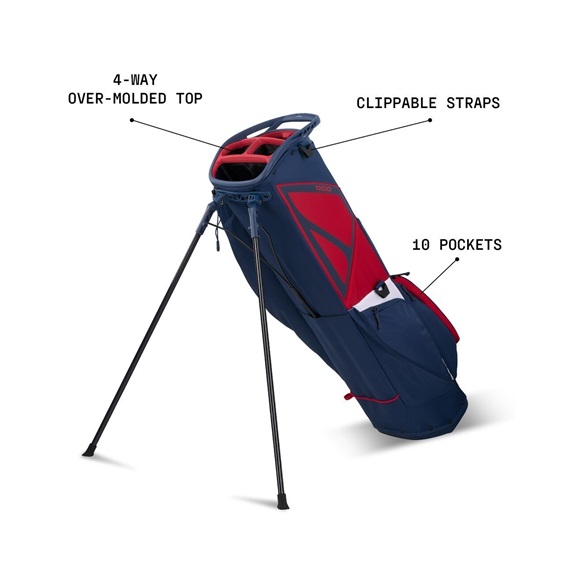 Ogio Featherlite stand bag, poker