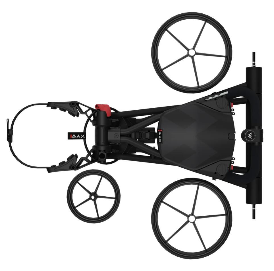Big Max e-TI elektrický golfový vozík, černý + baterie, nabíječka, 27+ baterie