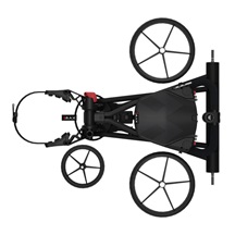 Big Max e-TI elektrický golfový vozík, černý + baterie, nabíječka, 27+ baterie