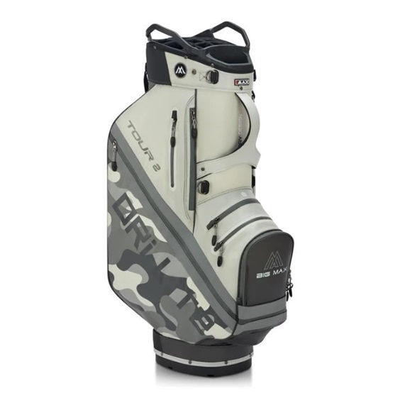 Big Max Dri Lite Tour 2 cart bag, grey camo/off white