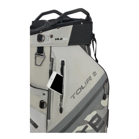 Big Max Dri Lite Tour 2 cart bag, grey camo/off white