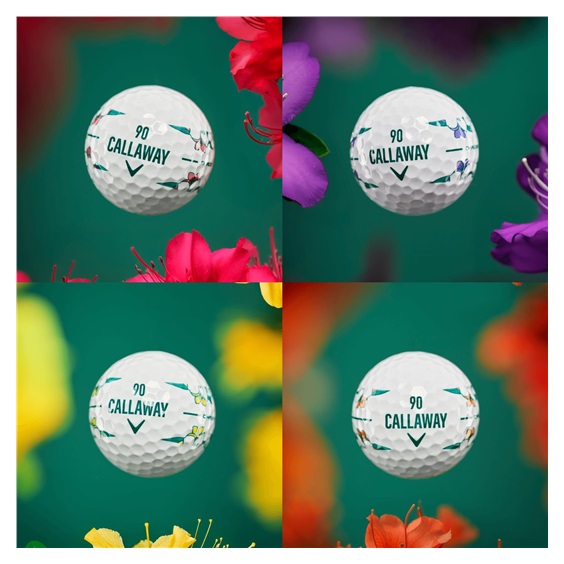 LIMITED - Callaway Chrome Tour April Major Series golfové míčky