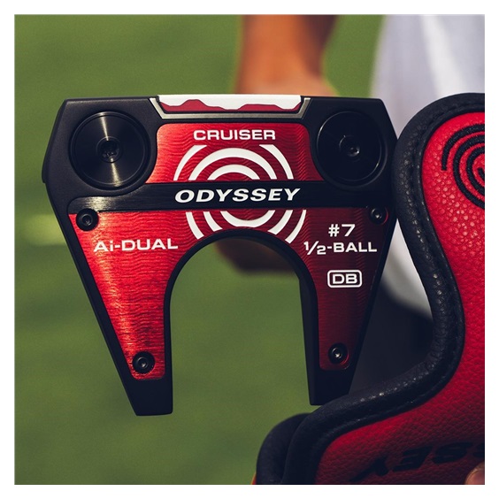 Odyssey Ai-DUAL Seven (#7) 1/2 Ball Cruiser putter 38"