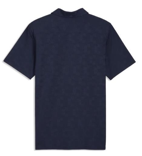 Puma Mattr Deco Jacquard pánské polo, tmavě modré
