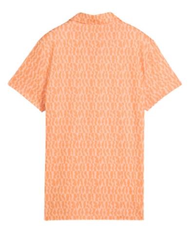 Puma Cloudspun Wavey dámské polo, melon glow