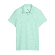 Puma Cloudspun Wavey dámské polo, mint jelly