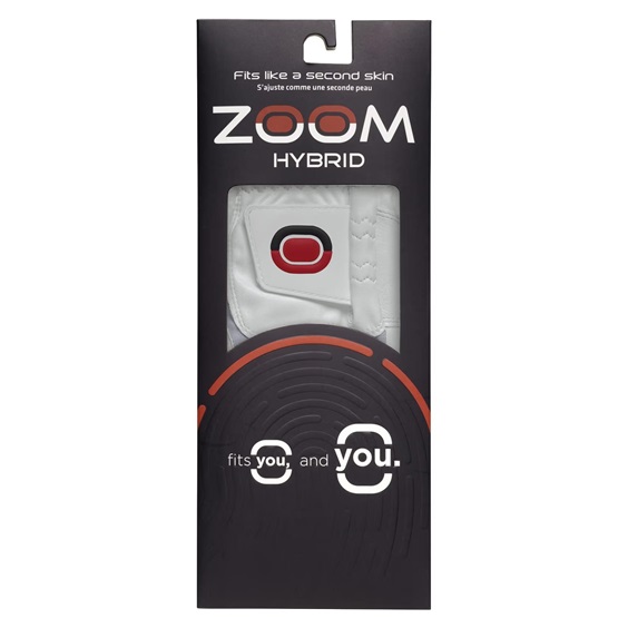 Zoom Hybrid dámská golfová rukavice, bílá