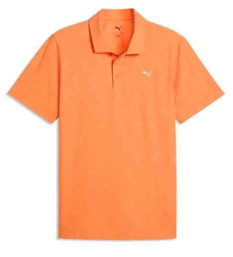Puma Mattr Deco Jacquard pánské polo, oranžové