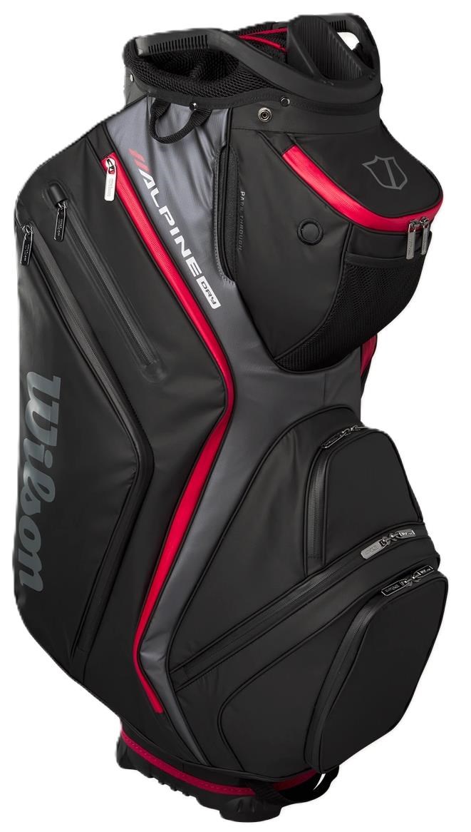Wilson Alpine Dry cart bag, černo/šedo/červený