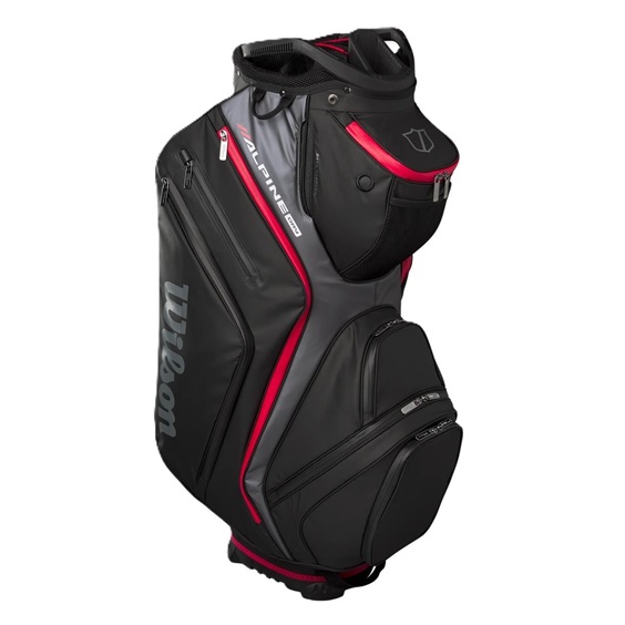 Wilson Alpine Dry cart bag, černo/šedo/červený