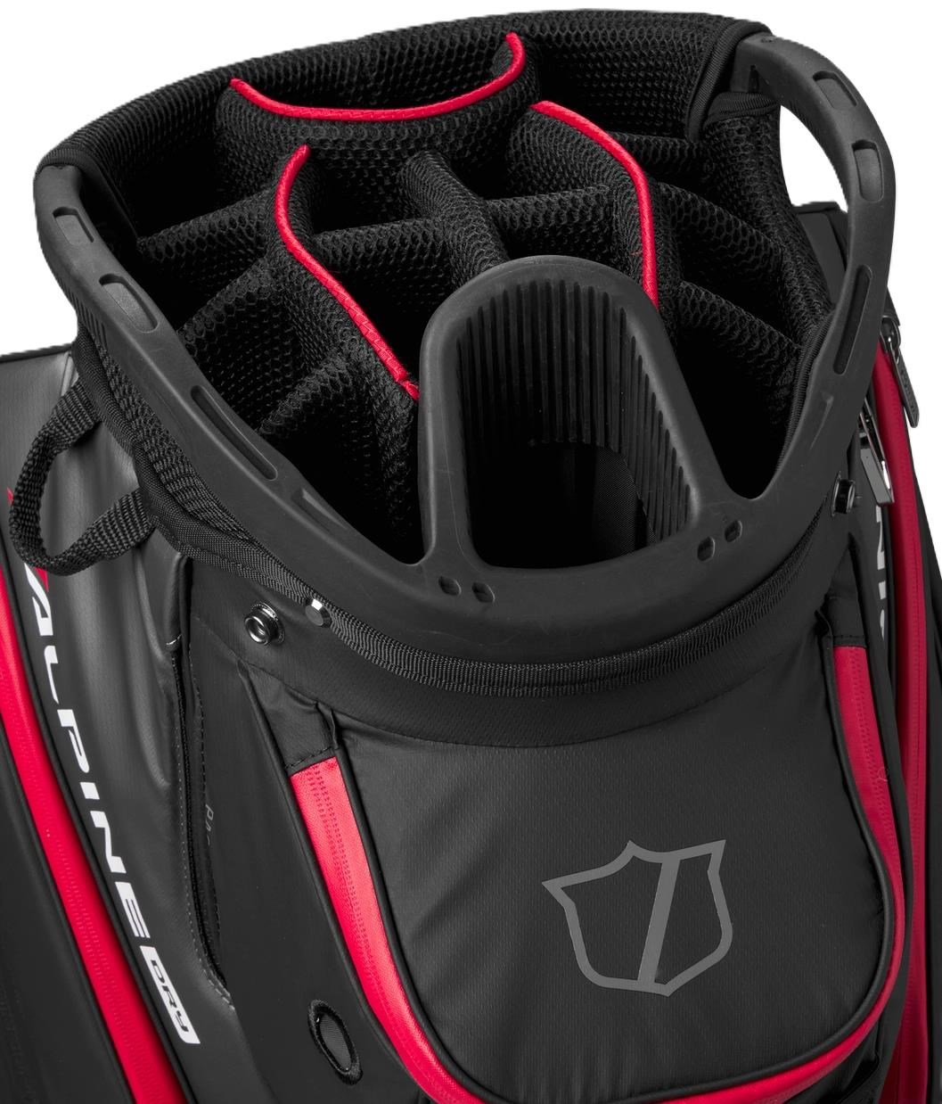Wilson Alpine Dry cart bag, černo/šedo/červený