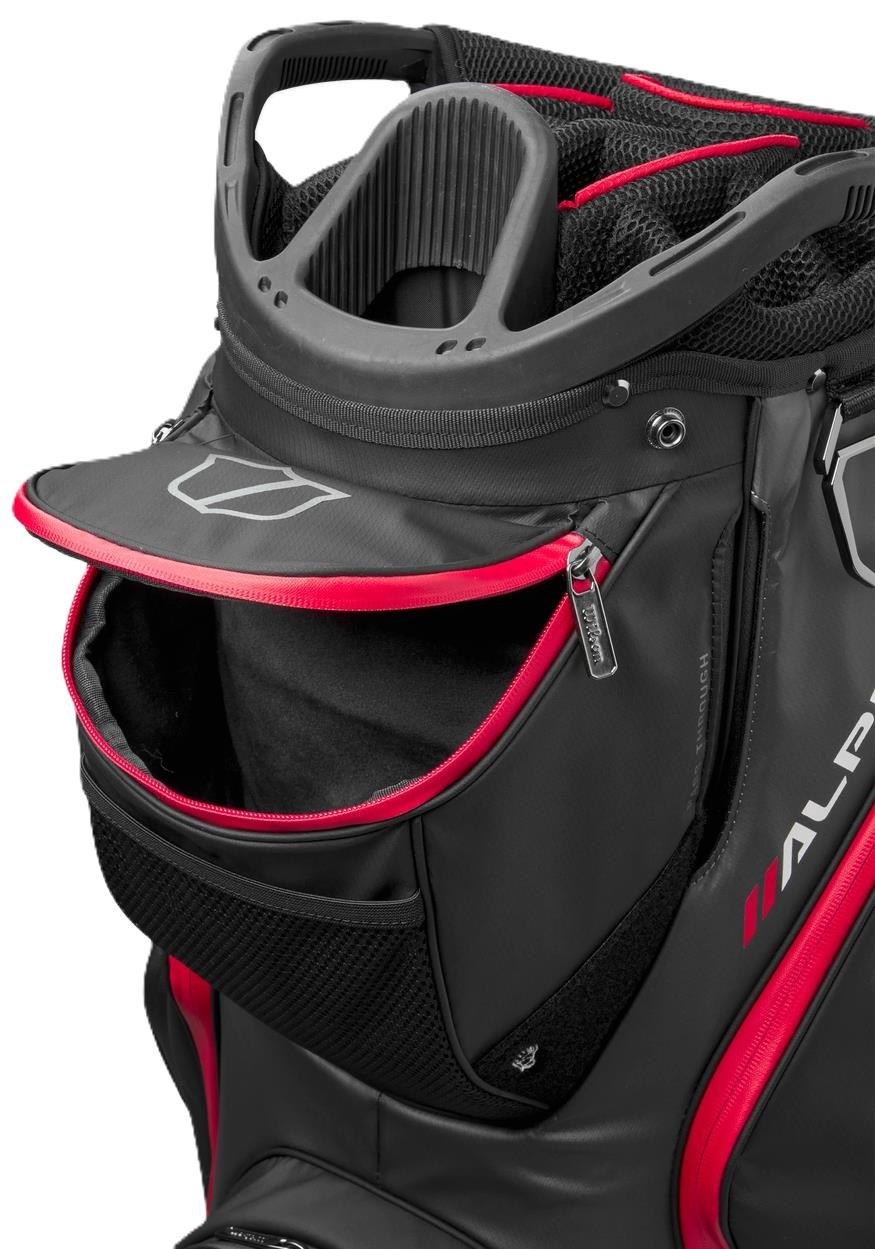Wilson Alpine Dry cart bag, černo/šedo/červený