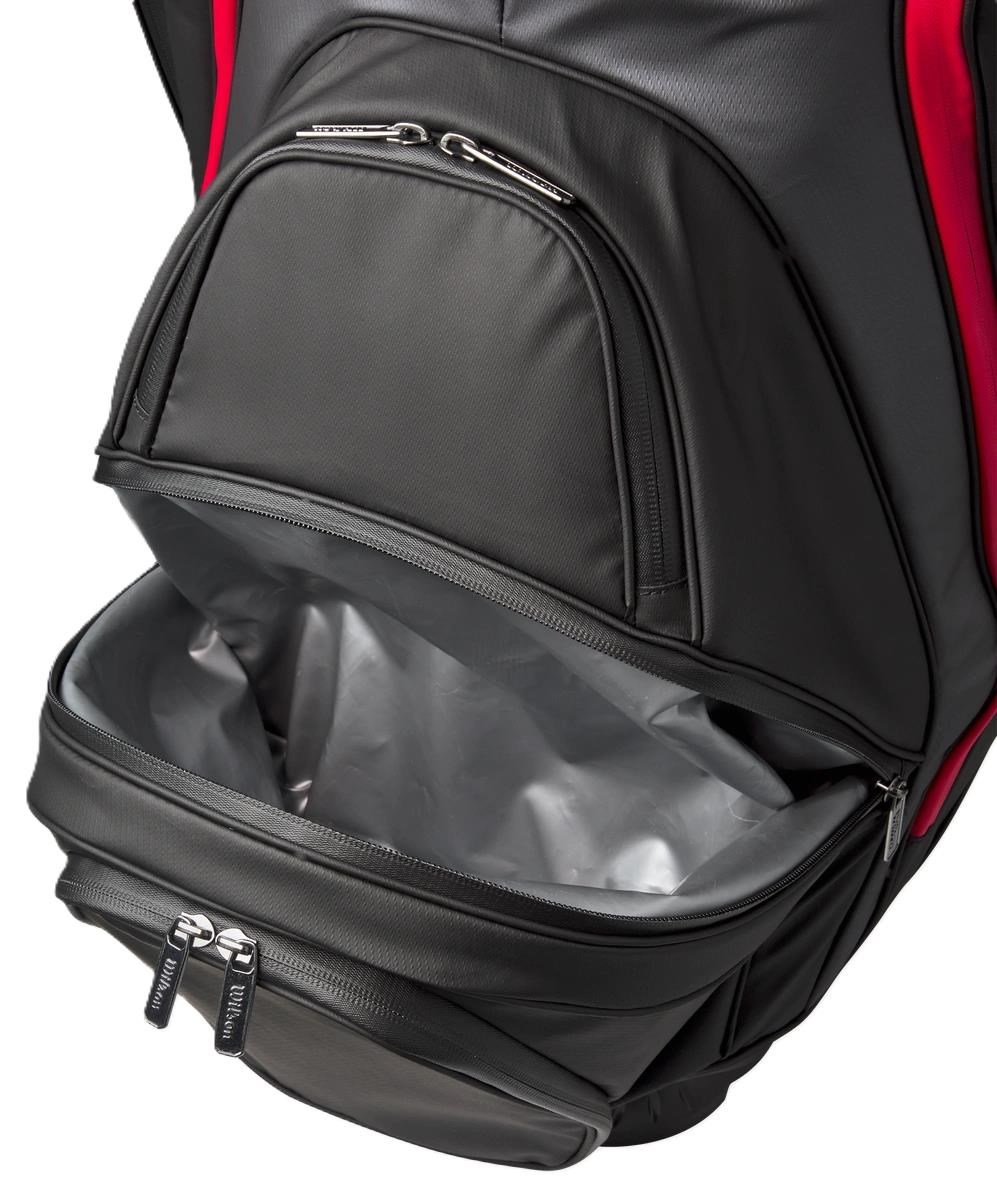 Wilson Alpine Dry cart bag, černo/šedo/červený