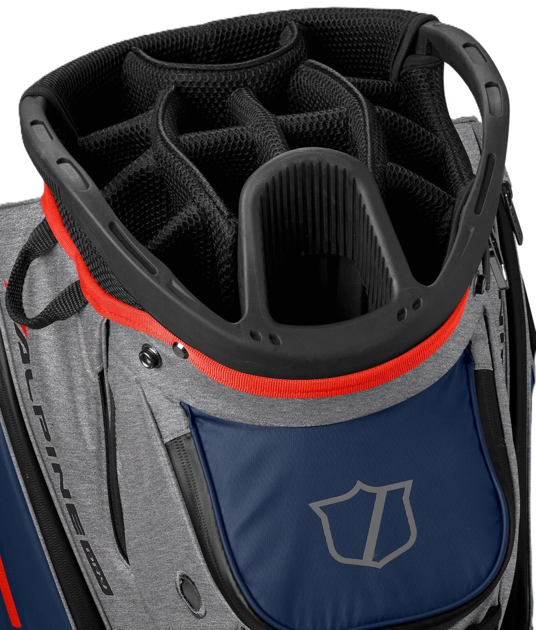 Wilson Alpine Dry cart bag, šedo/modro/červený