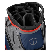 Wilson Alpine Dry cart bag, šedo/modro/červený