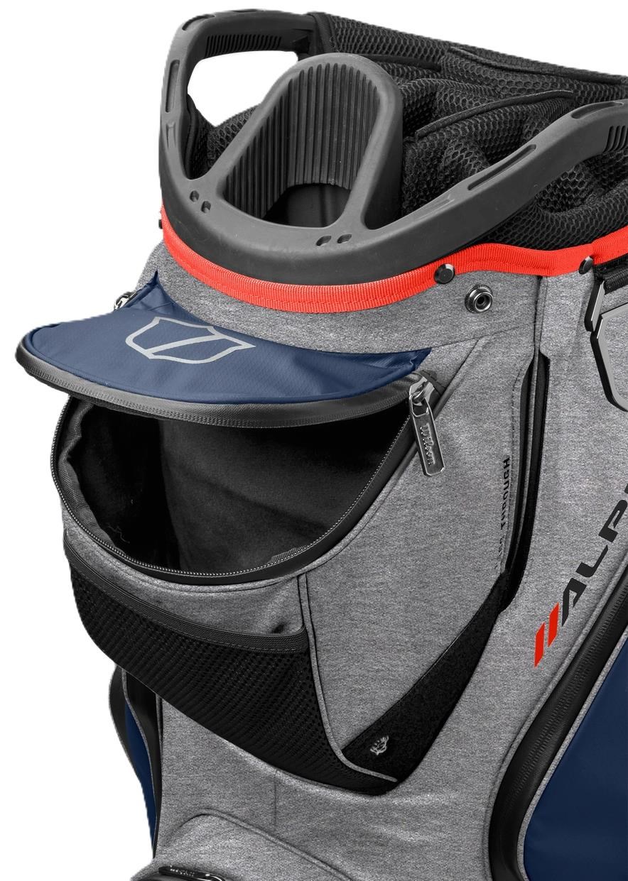 Wilson Alpine Dry cart bag, šedo/modro/červený