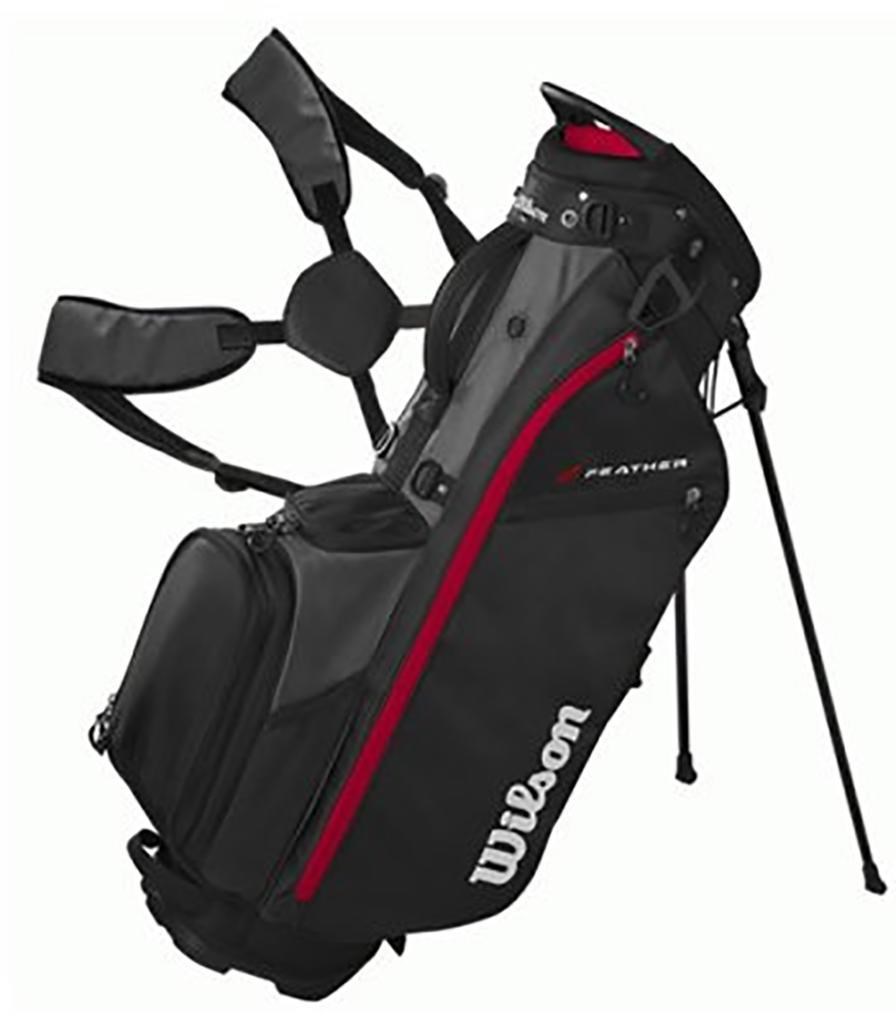 Wilson Feather stand bag, černo/šedo/červený