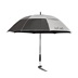 JuCad teleskopický golfový deštník 68" Windproof & Window s PINem, stříbrný (UV ochrana)