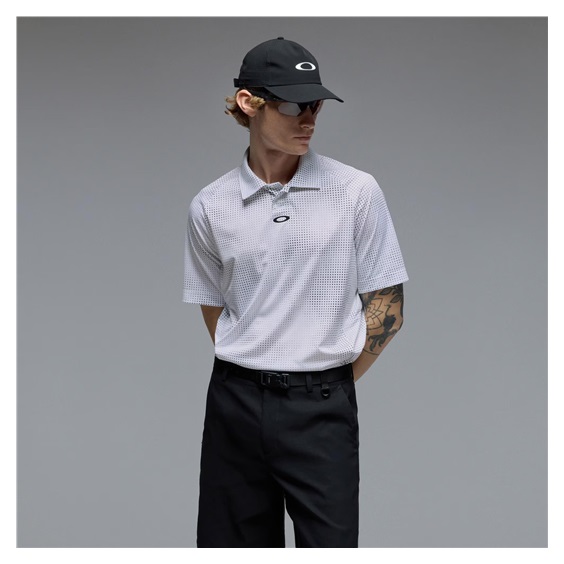 Oakley C1 Overcast pánské polo, bílé