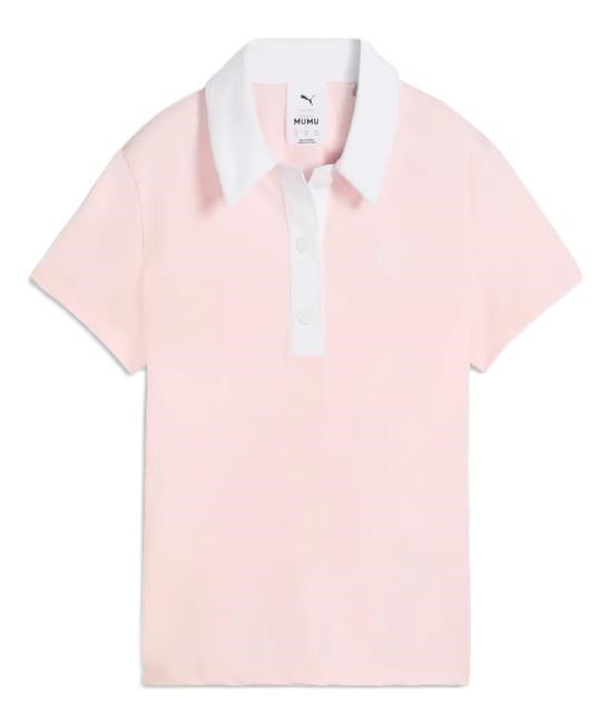 Puma X Mumu Crest dámské polo, rose blossom