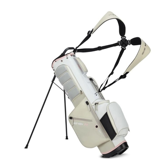 Big Max Aqua Seven H stand bag, white off/white/pink