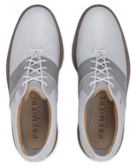 FootJoy Premiere Series Packard pánské golfové boty, bílo/šedé