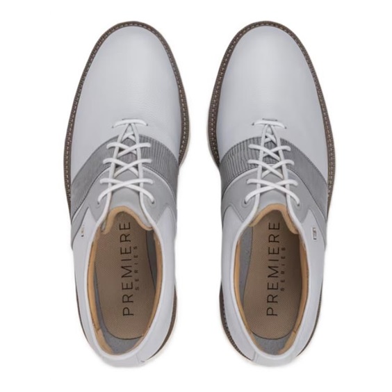 FootJoy Premiere Series Packard pánské golfové boty, bílo/šedé