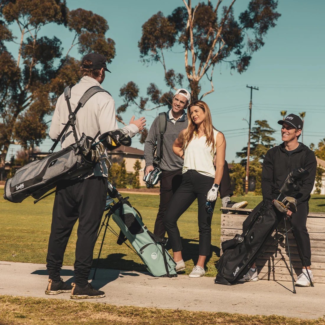 Sunday Golf El Camino pencil bag, šedý