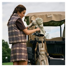 Sunday Golf El Camino pencil bag, toasted almond
