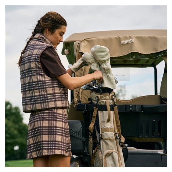 Sunday Golf El Camino pencil bag, toasted almond