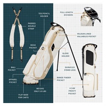 Sunday Golf El Camino pencil bag, toasted almond