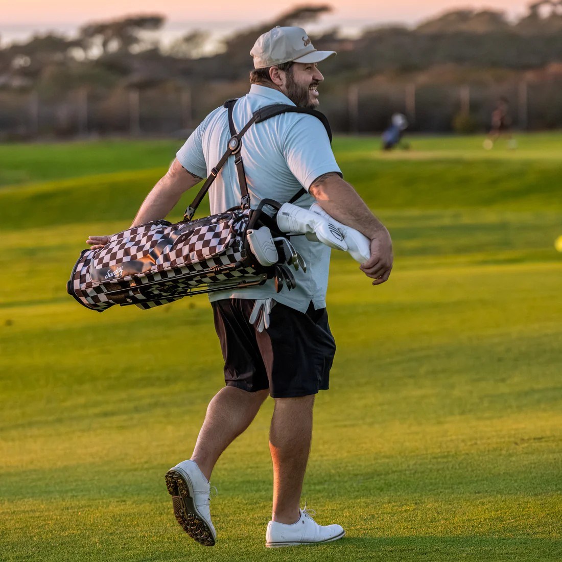 Sunday Golf El Camino pencil bag, černo/bílý