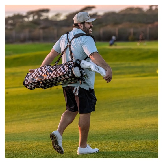 Sunday Golf El Camino pencil bag, černo/bílý
