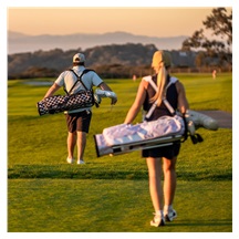 Sunday Golf El Camino pencil bag, černo/bílý