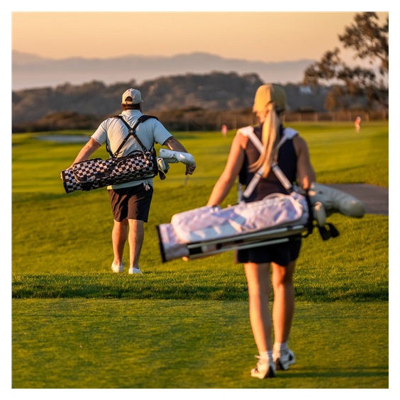 Sunday Golf El Camino pencil bag, černo/bílý
