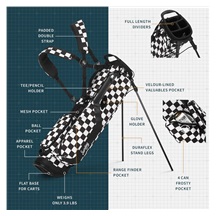 Sunday Golf El Camino pencil bag, černo/bílý