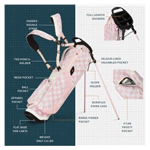 Sunday Golf El Camino pencil bag, růžovo/bílý