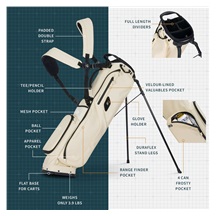 Sunday Golf El Camino S-Class pencil bag, cream
